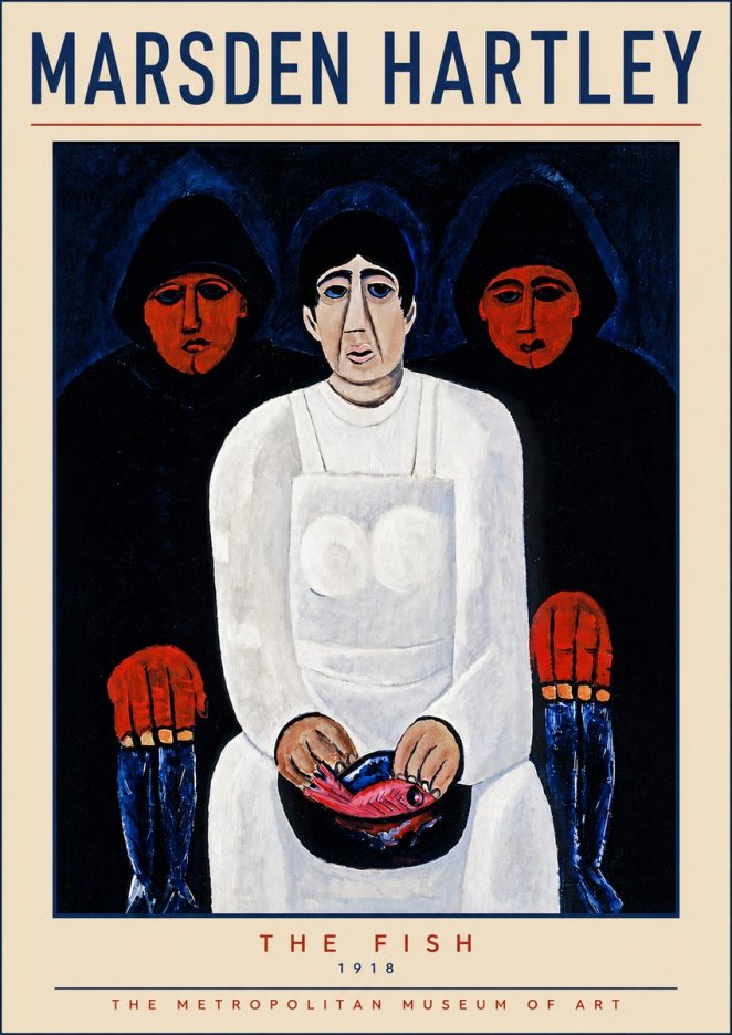 Marsden Hartley The Fish No5 - Poster
