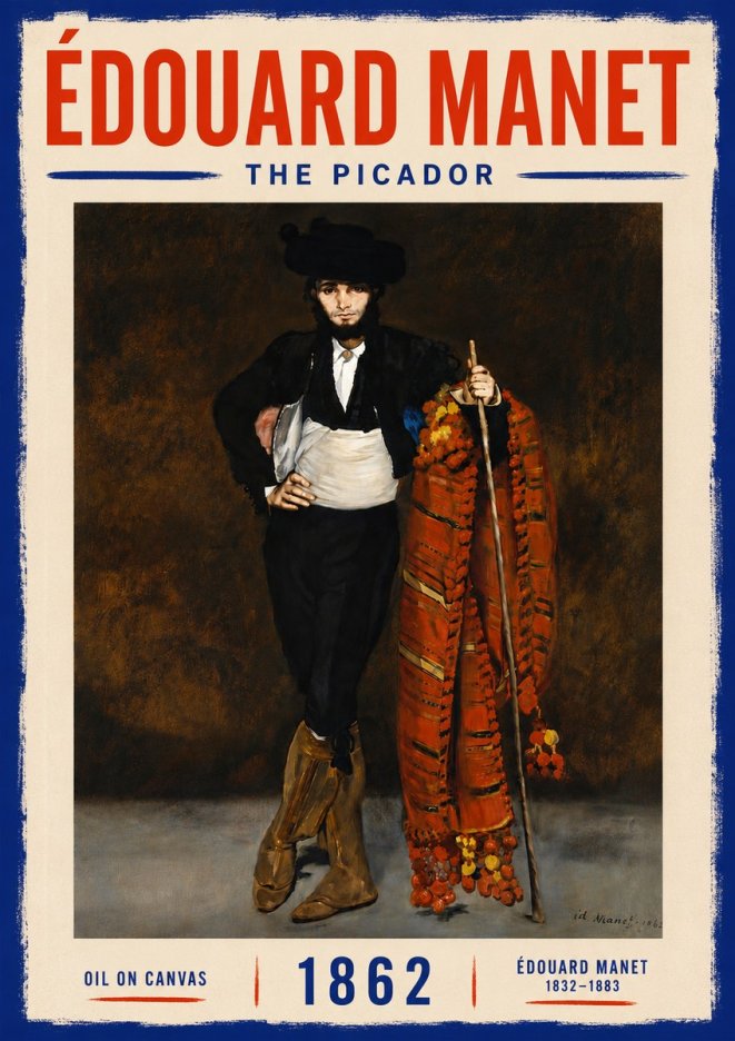 Édouard Manet The Picador No5 - Poster