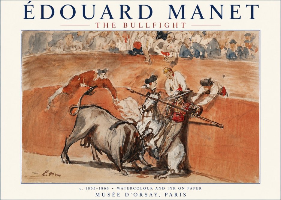 Édouard Manet The Bullfight I No3 - Poster