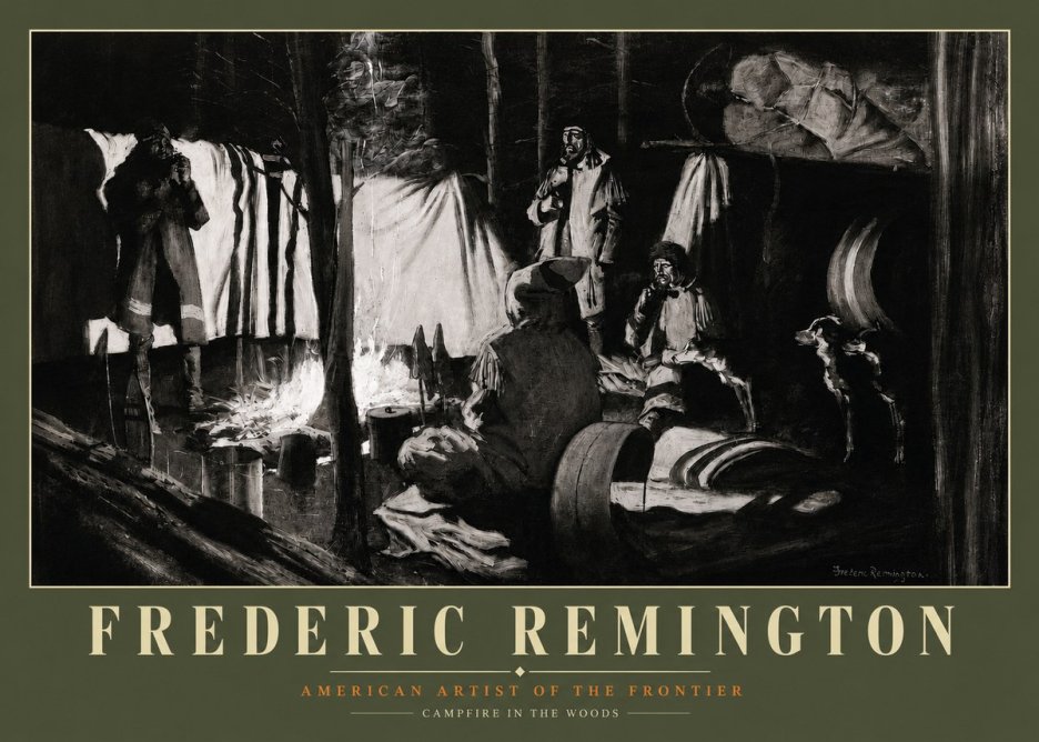 Frederic Remington A Trapper's Camp No3 - Poster