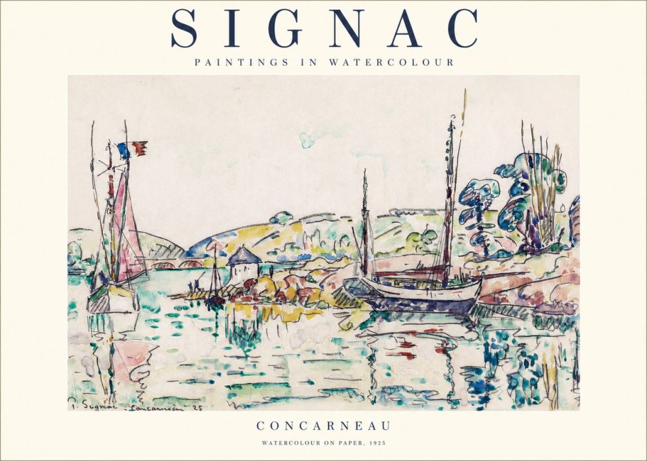 Signac Concarneau No1 - Poster