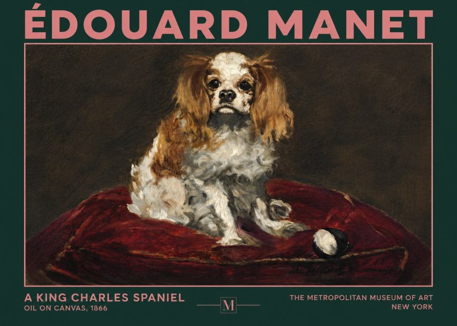 Édouard Manet A King Charles Spaniel No4 - Poster