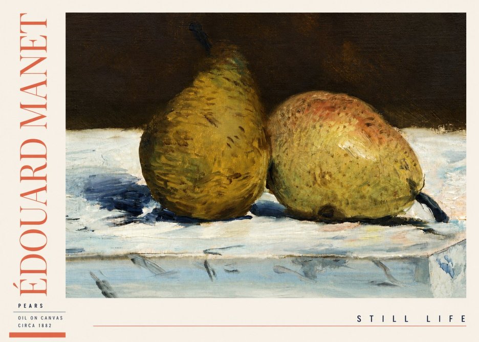 Édouard Manet Pears No3 - Poster