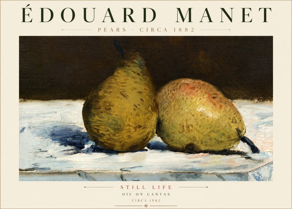 Édouard Manet Pears No4 - Poster