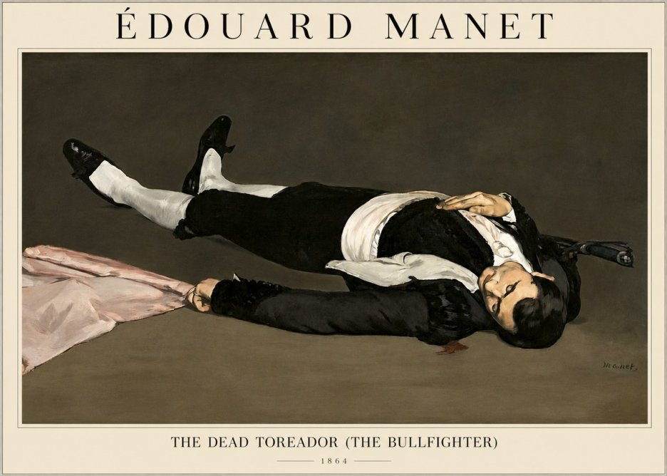 Édouard Manet The Dead Toreador (the Bullfighter) No1 - Poster