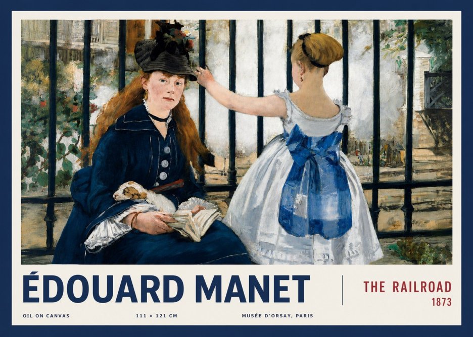 Édouard Manet The Railroad No3 - Poster