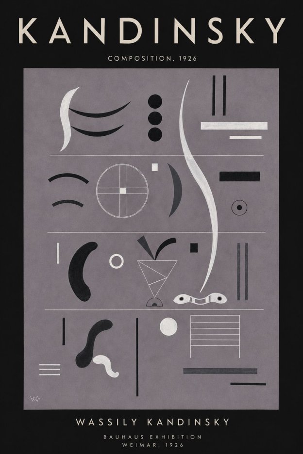 Kandinsky Composition I No4 - Poster