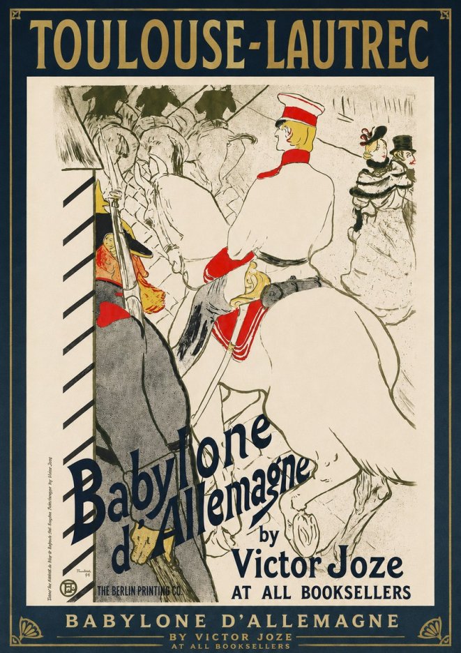 Toulouse-Lautrec Babylone D'allemagne No3 - Poster