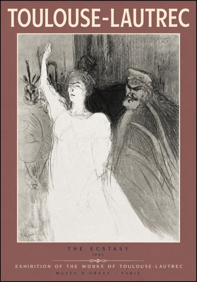 Toulouse-Lautrec The Ecstasy No5 - Poster