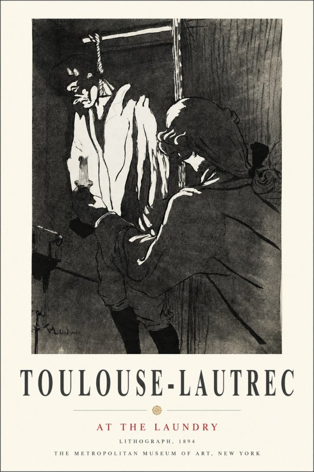 Toulouse-Lautrec At the Laundry No3 - Poster