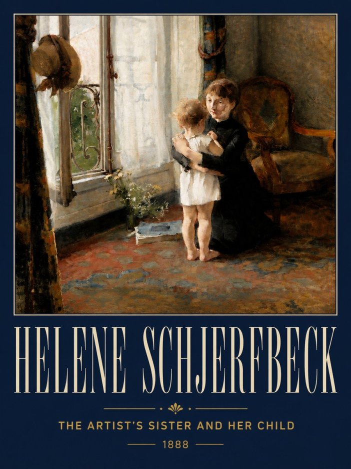 Helene Schjerfbeck The Artist's Sister and Her Child No5 - Poster