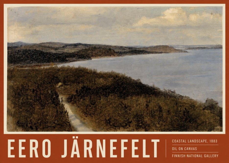 Eero Järnefelt Coastal Landscape, 1883 No4 - Poster