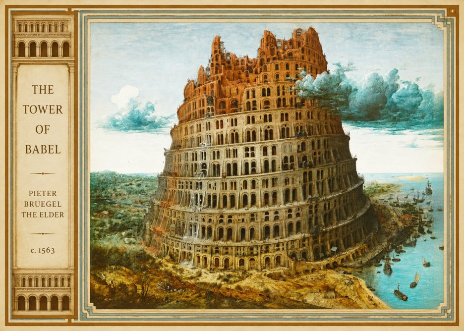 Pieter Bruegel The Tower of Babel III No2 - Poster