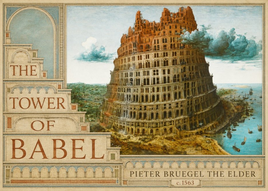 Pieter Bruegel The Tower of Babel III No3 - Poster