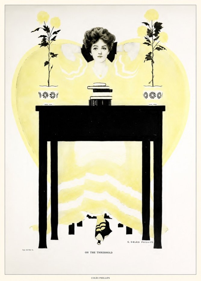 Coles Phillips On the Threshold No6 - Poster