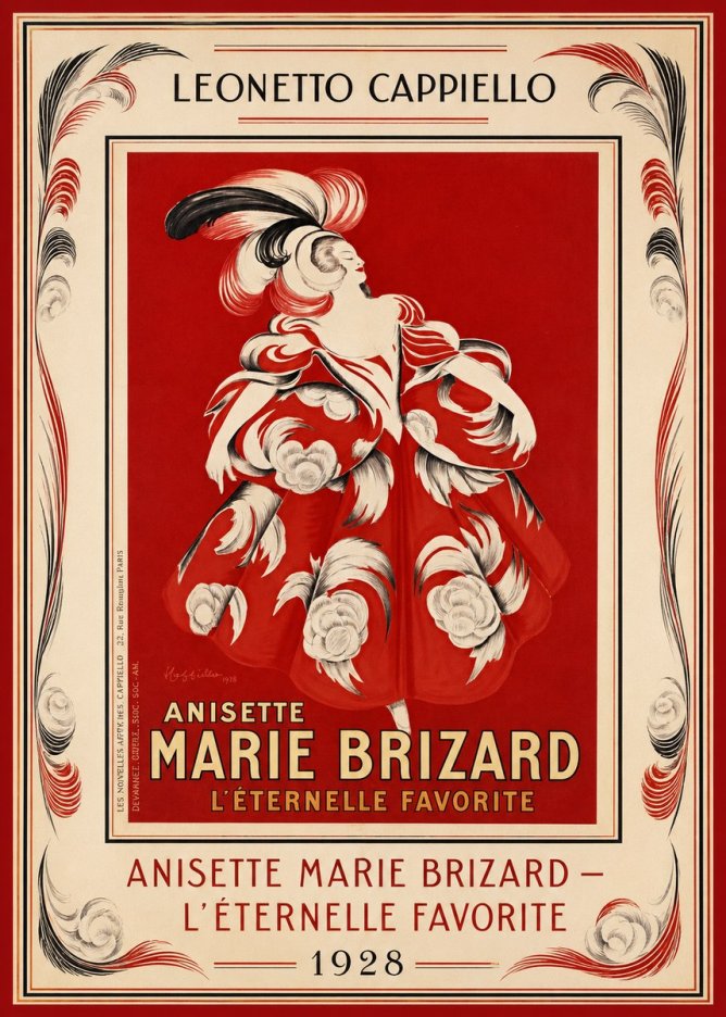 Leonetto Cappiello Ansette Marie Brizard - L'éternelle Favorite No1 - Poster