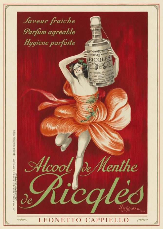 Leonetto Cappiello Alcool De Menthe De Ricqlès I No1 - Poster