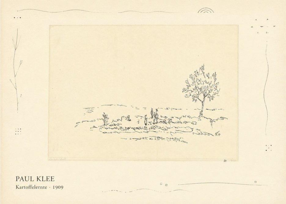Paul Klee Kartoffelernte · 1909 No3 - Poster