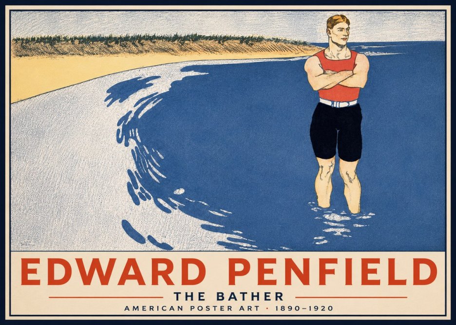 Edward Penfield The Bather No2 - Poster