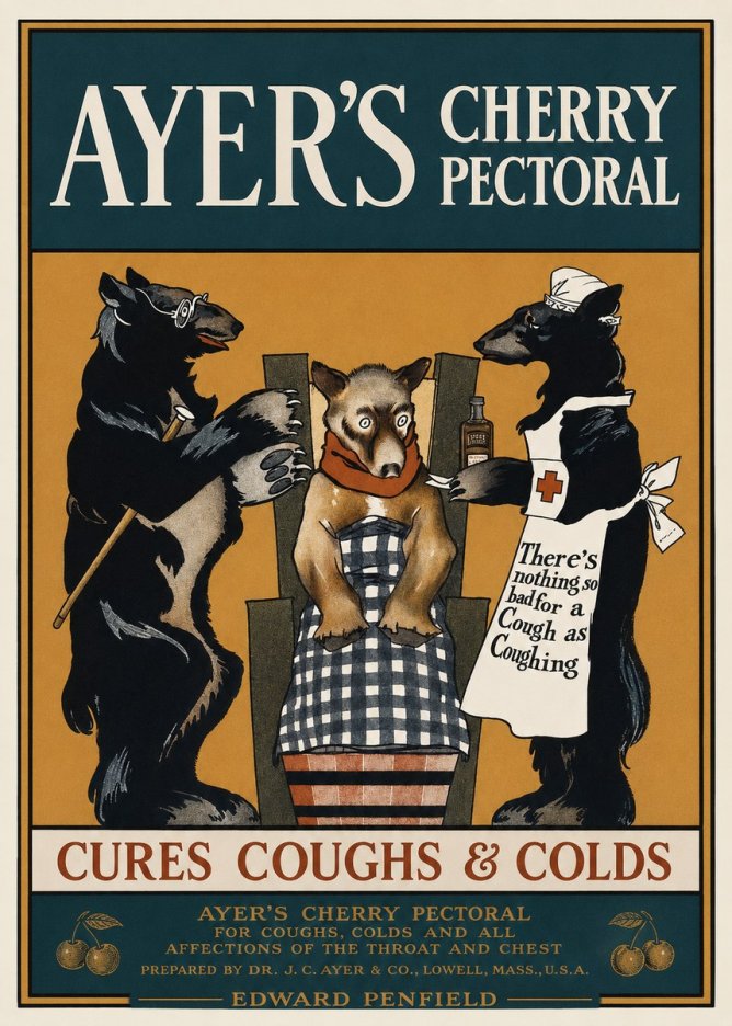 Edward Penfield Ayer's Cherry Pectoral No1 - Poster