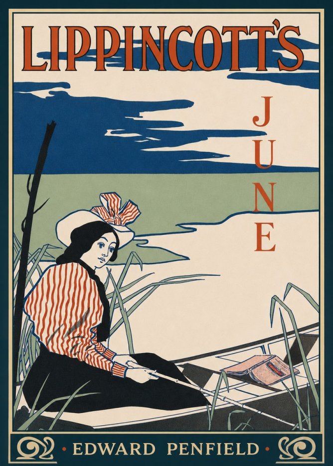 Edward Penfield Lippincott's June No2 - Poster