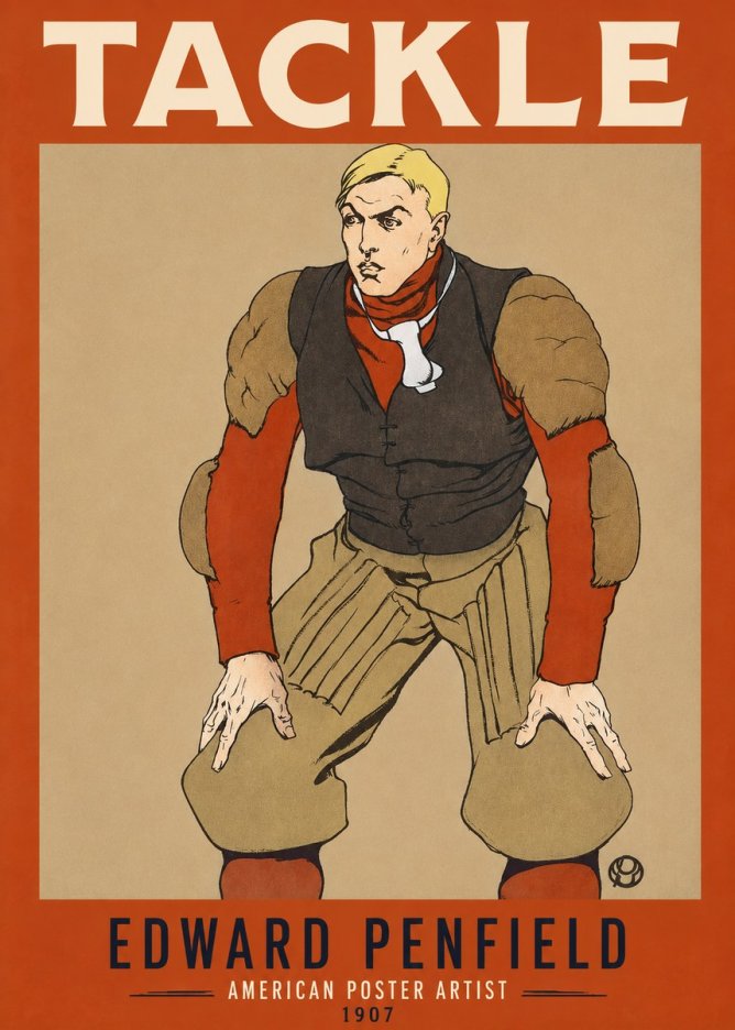 Edward Penfield Tackle No2 - Poster