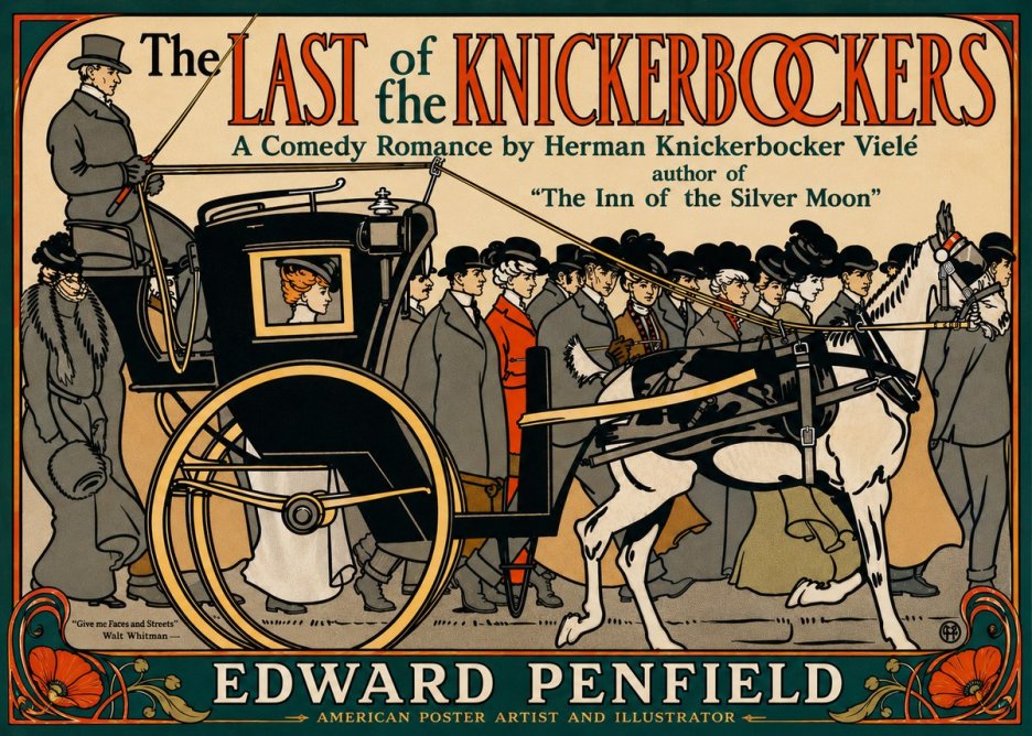 Edward Penfield The Last of the Knickerbockers No6 - Poster