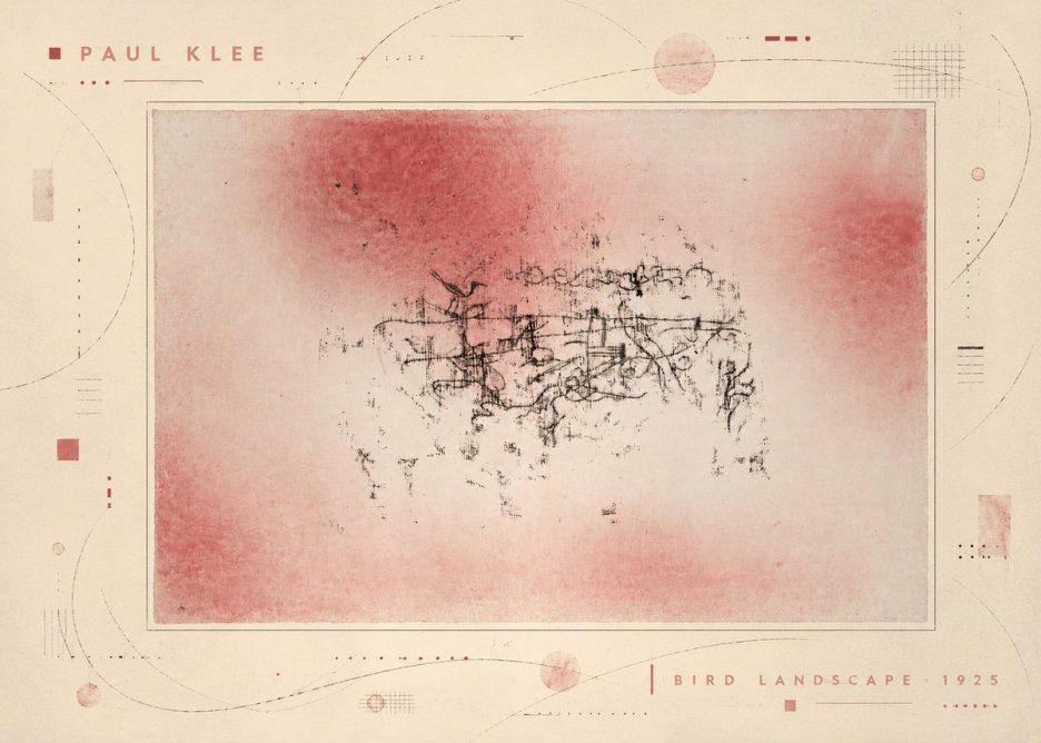 Paul Klee Bird Landscape No5 - Poster