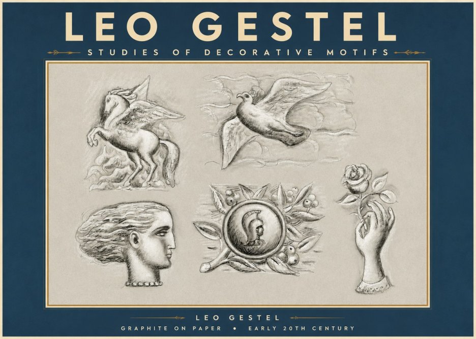 Leo Gestel Studies of Decorative Motifs No3 - Poster