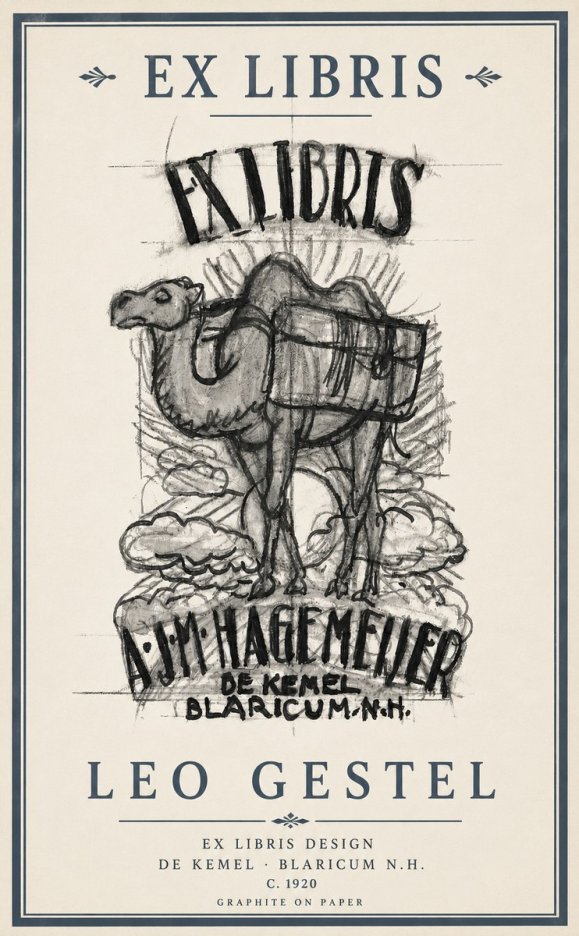 Leo Gestel Ex Libris Design No3 - Poster