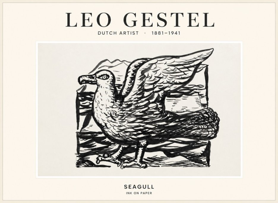 Leo Gestel Seagull No1 - Poster
