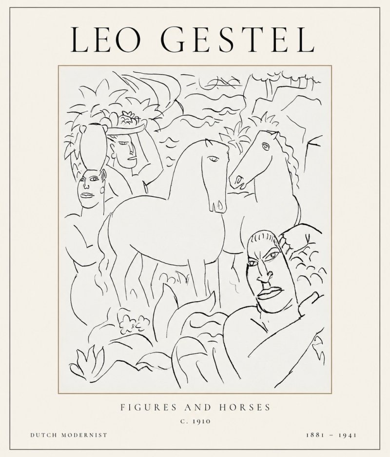 Leo Gestel The Equestrian Companions No2 - Poster