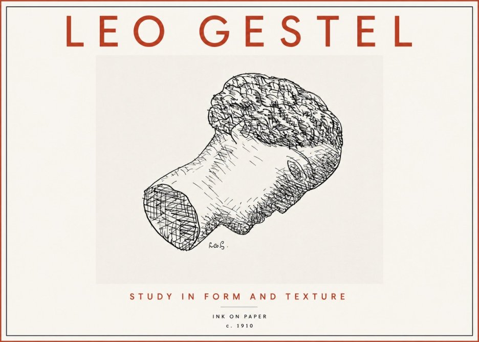 Leo Gestel Study in Form and Texture No3 - Poster