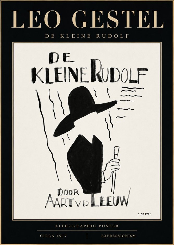 Leo Gestel De Kleine Rudolf No2 - Poster
