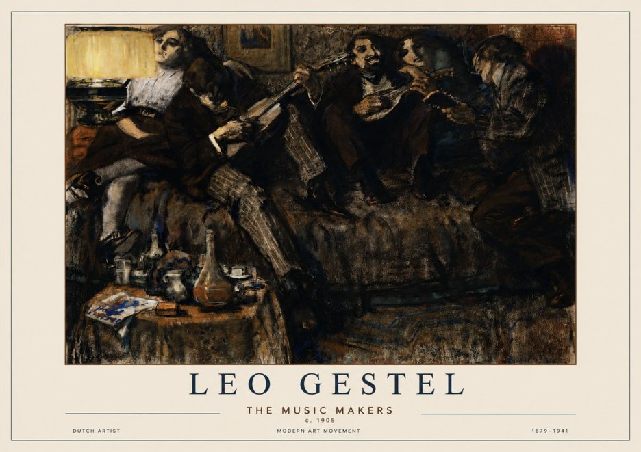 Leo Gestel The Music Makers No3 - Poster