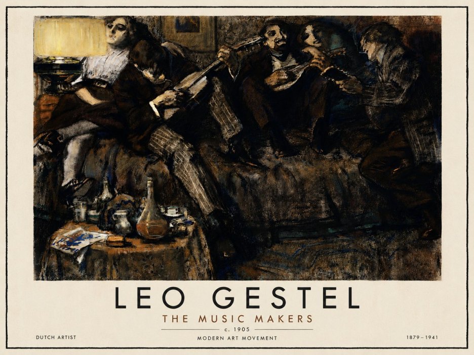 Leo Gestel The Music Makers No5 - Poster