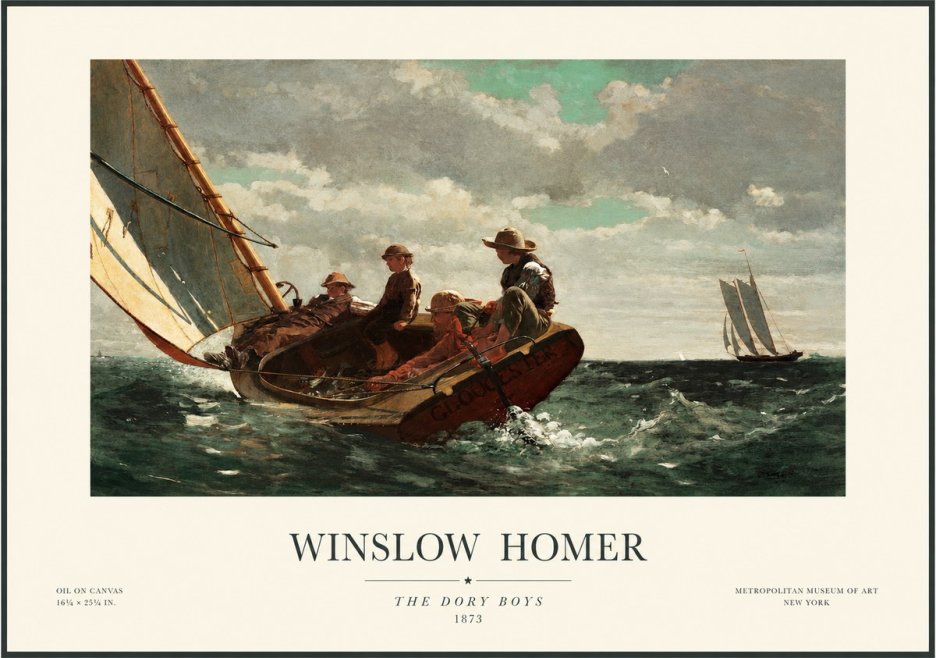 Winslow Homer The Dory Boys No1 - Poster