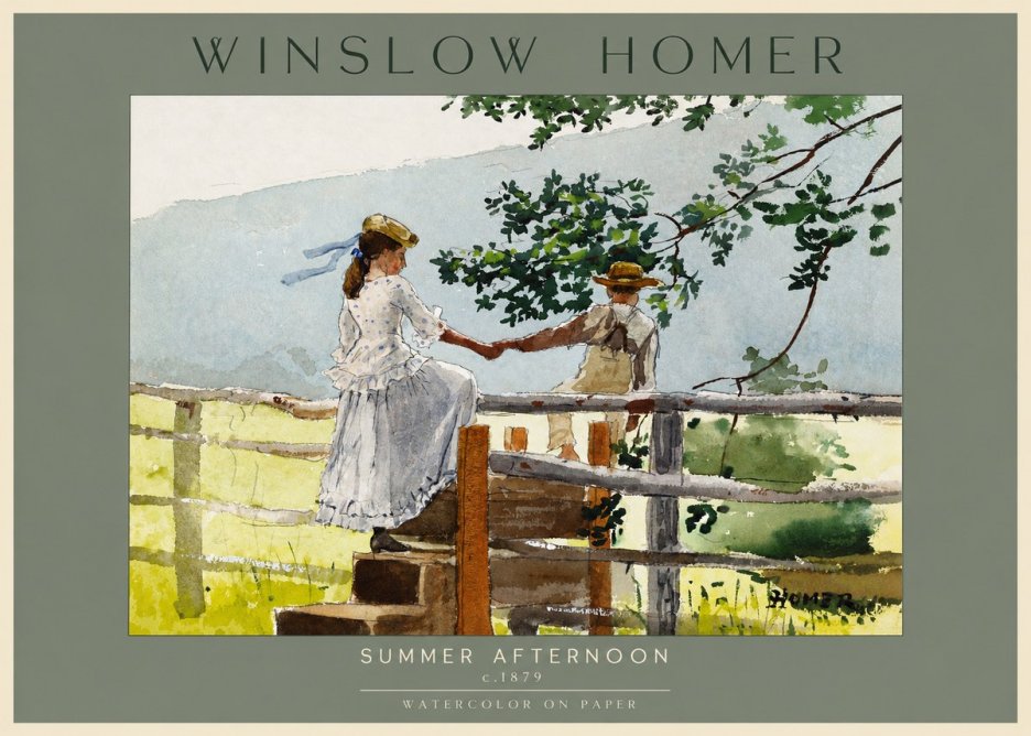 Winslow Homer Summer Afternoon No2 - Poster