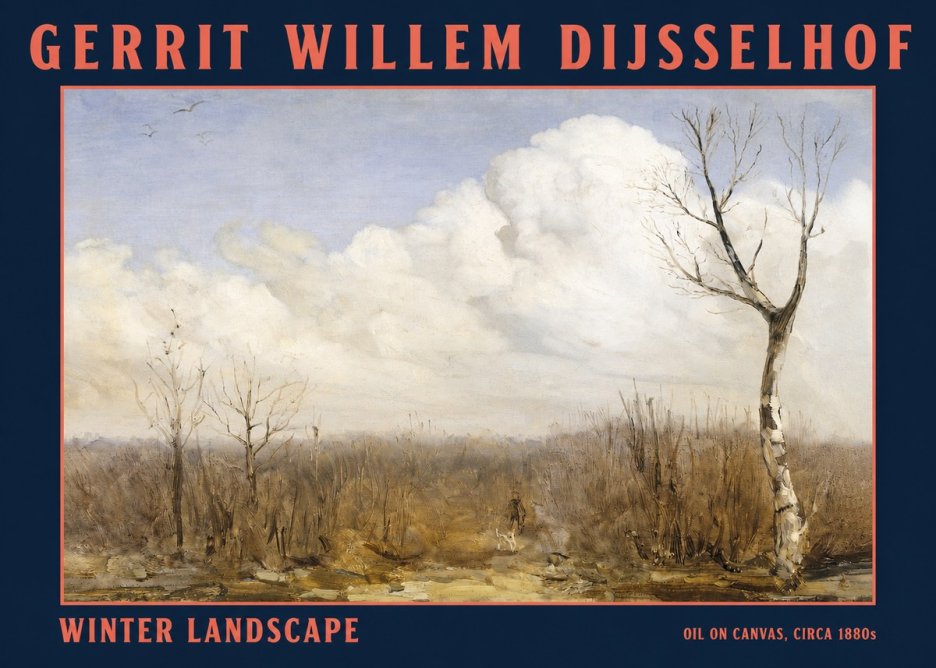 Gerrit Willem Dijsselhof Winter Landscape No2 - Poster