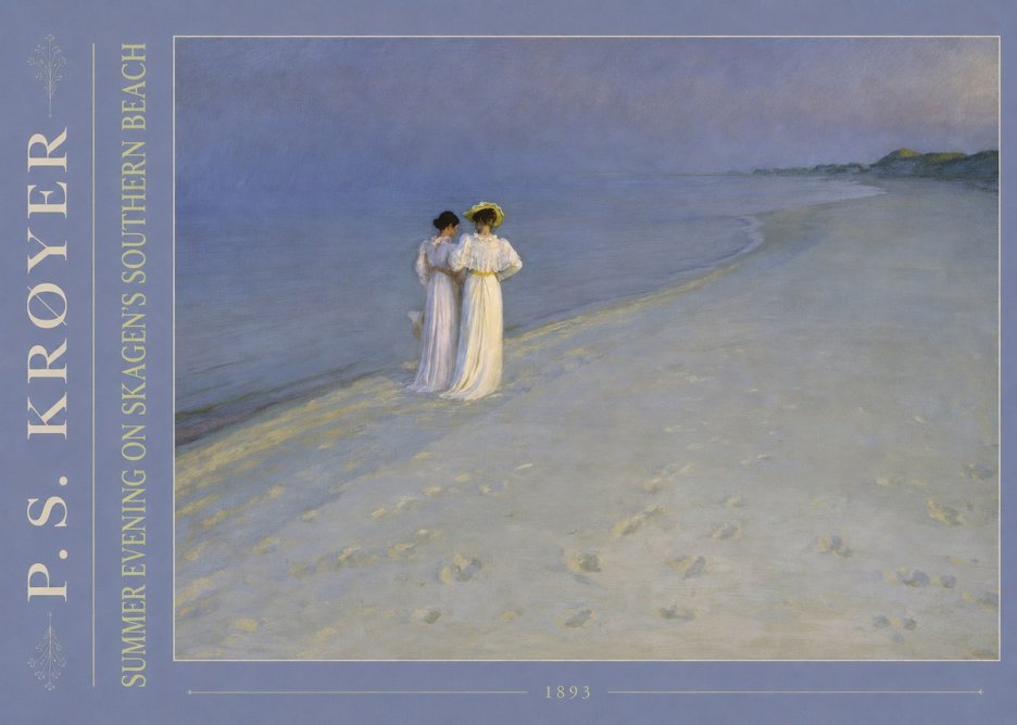 P.S. Krøyer Summer Evening on Skagen's Southern Beach No4 - Poster