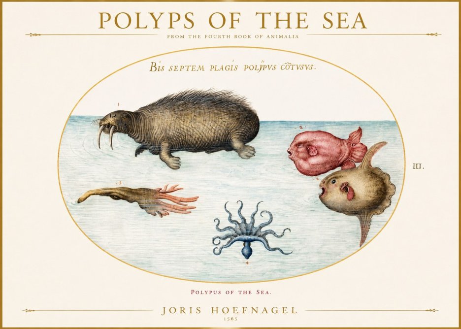 Joris Hoefnagel Polyps of the Sea No1 - Poster