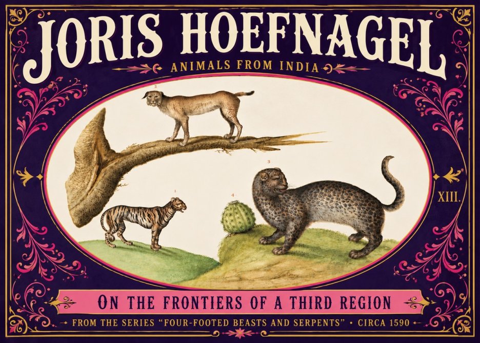 Joris Hoefnagel Four Beasts No6 - Poster