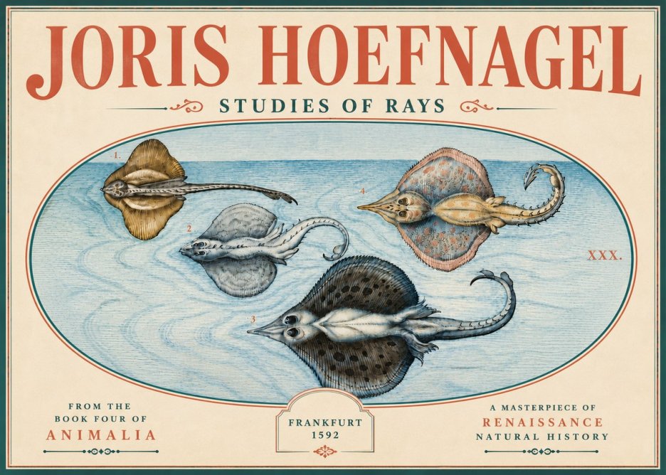 Joris Hoefnagel Rays and Skates No6 - Poster
