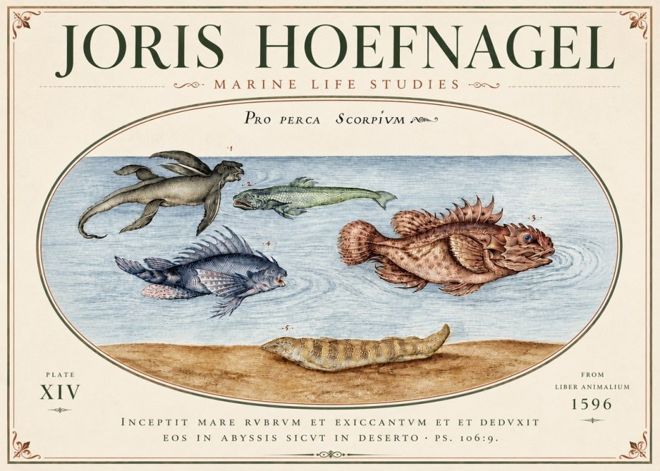 Joris Hoefnagel Pro Perca Scorpivm No6 - Poster