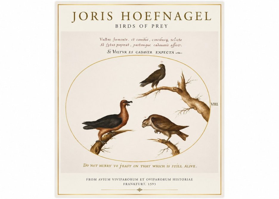 Joris Hoefnagel Birds of Prey No1 - Poster