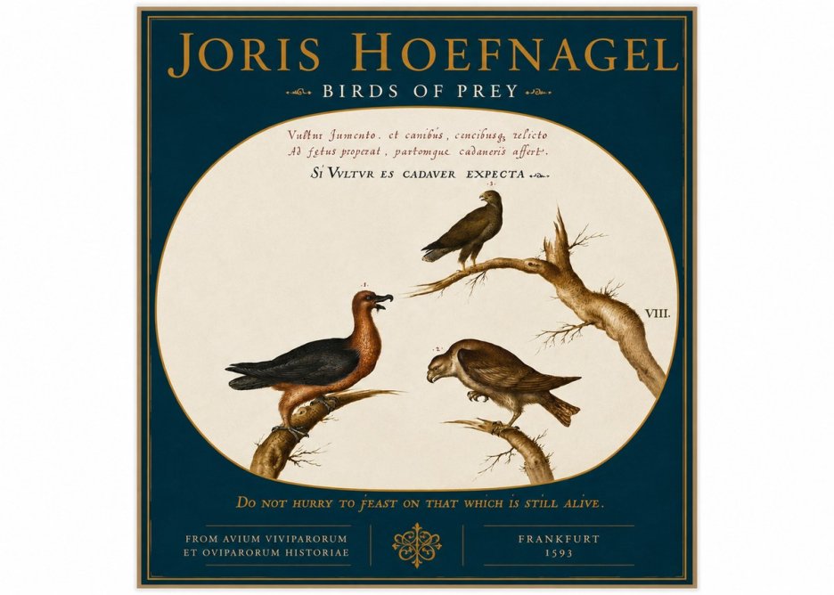 Joris Hoefnagel Birds of Prey No4 - Poster