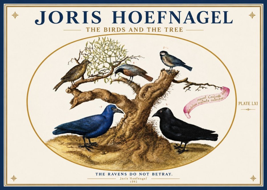 Joris Hoefnagel The Birds and the Tree No3 - Poster