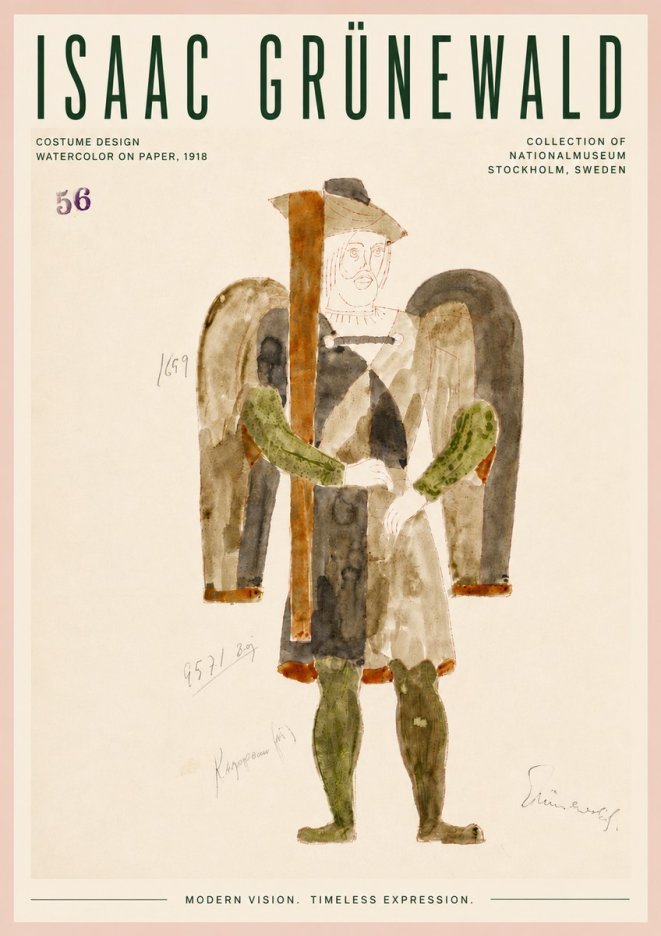 Isaac Grünewald Costume Design IV No6 - Poster