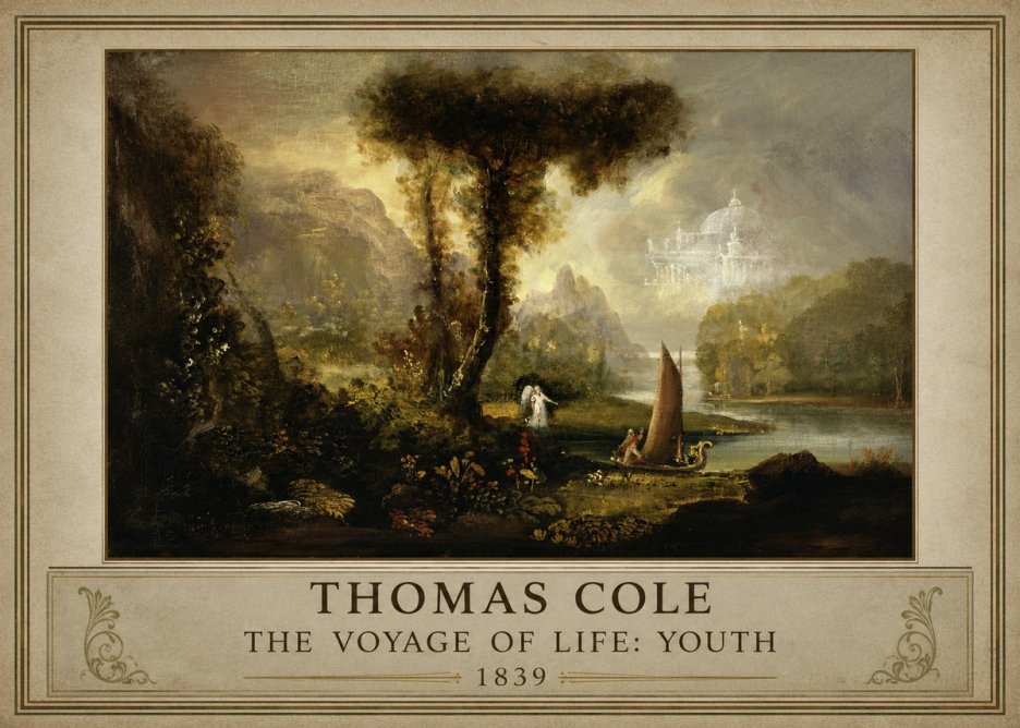 Thomas Cole The Voyage of Life: Youth II No1 - Poster