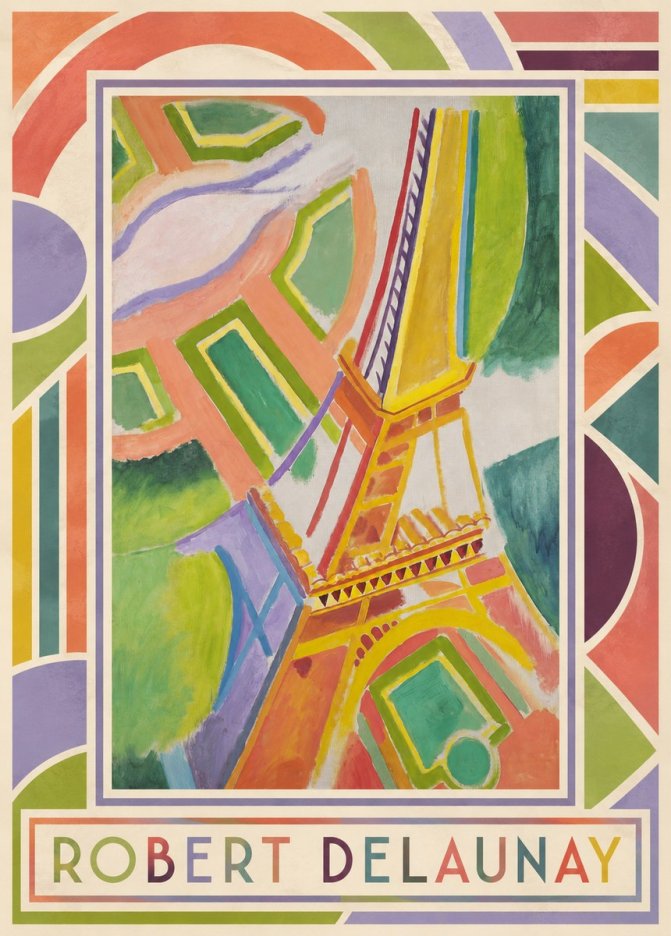 Robert Delaunay Tour Eiffel No1 - Poster